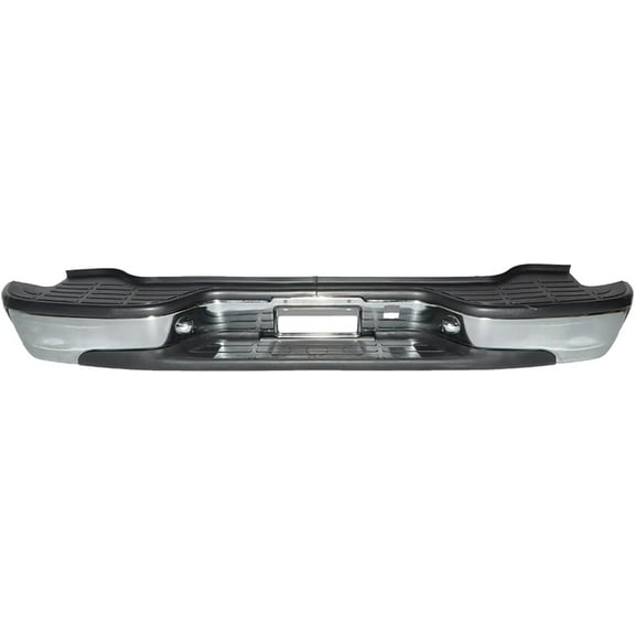 SHZAITOR Complete Chrome Rear Bumper Replacement for 2000-2006 Tahoe Suburban Yukon Yukon XL 15008432 15008433 15082619 GM1196101 GM1197101