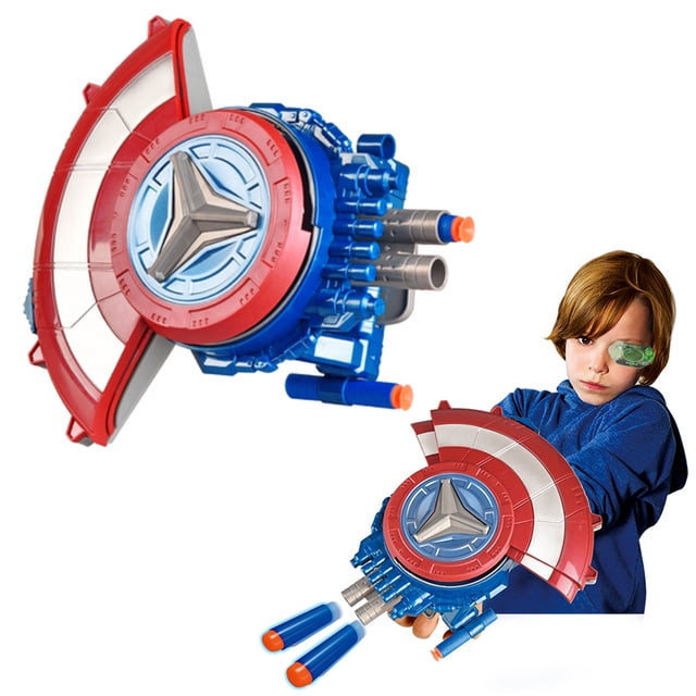 Shield Soft Bullet Launcher Toy Shield Eyección Juguete Cosplay Props Regalo Para Niños Methold FN006504-00