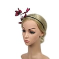 thumbnail image 2 of HuangHuanChen Women Butterfly Fascinators Headclip Headbands Fascinators Hat Headpiece for Women Headband For Women Hair Day Accessories for Women Hot Pink Summer Sales Under $1, 2 of 7
