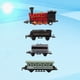 thumbnail image 3 of FELTECHELECTR Juego de 4 vehículos de juguete de aleación, tren de vapor retro, modelo de tren extraíble, juguetes para niños, regalos (rojo), 3 of 6