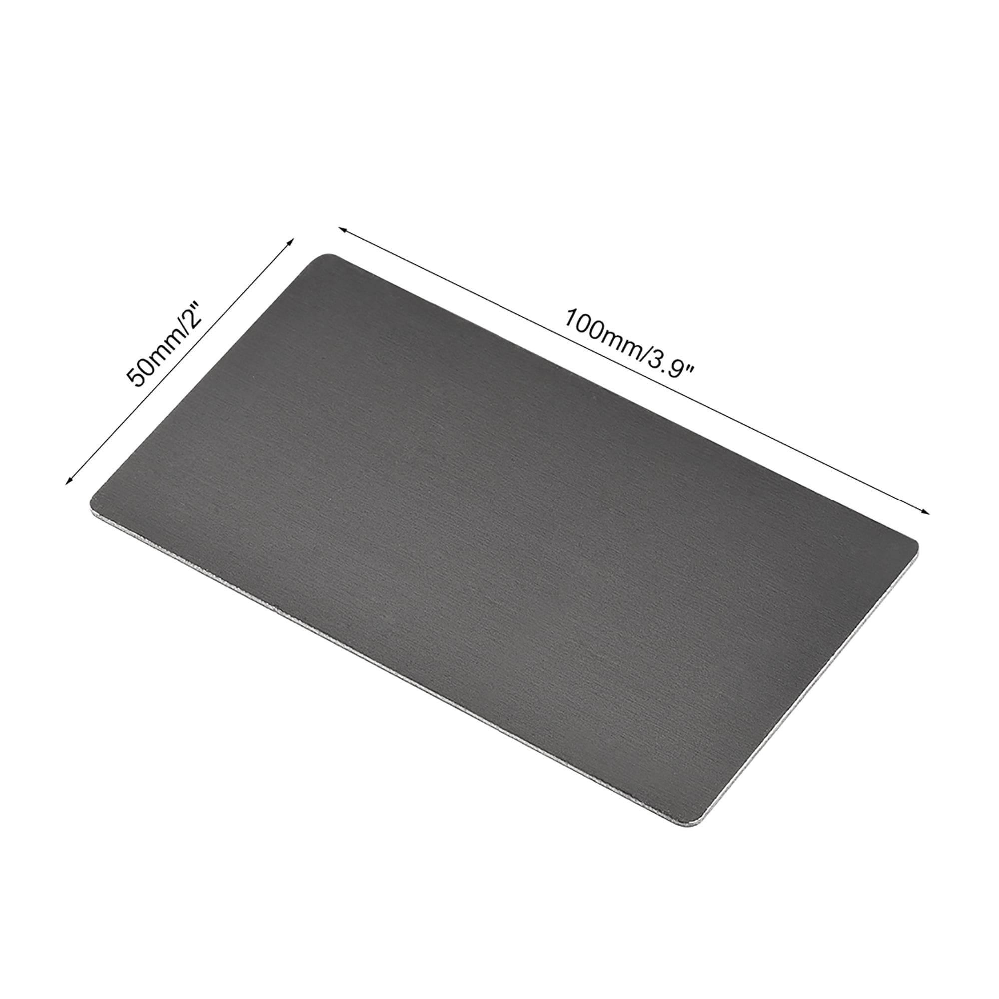 Uxcell Blank Metal Card Anodized Aluminum Plate for DIY Laser Printing  Black 3.9x 2.0x 0.03