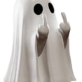 thumbnail image 2 of Estatua Fantasma Halloween Artesanía Resina para Oficina en Casa (dedo Medio), 2 of 6