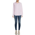 thumbnail image 5 of Blu White Blu Women's June Striped Button-Down Shirt, 5 of 5