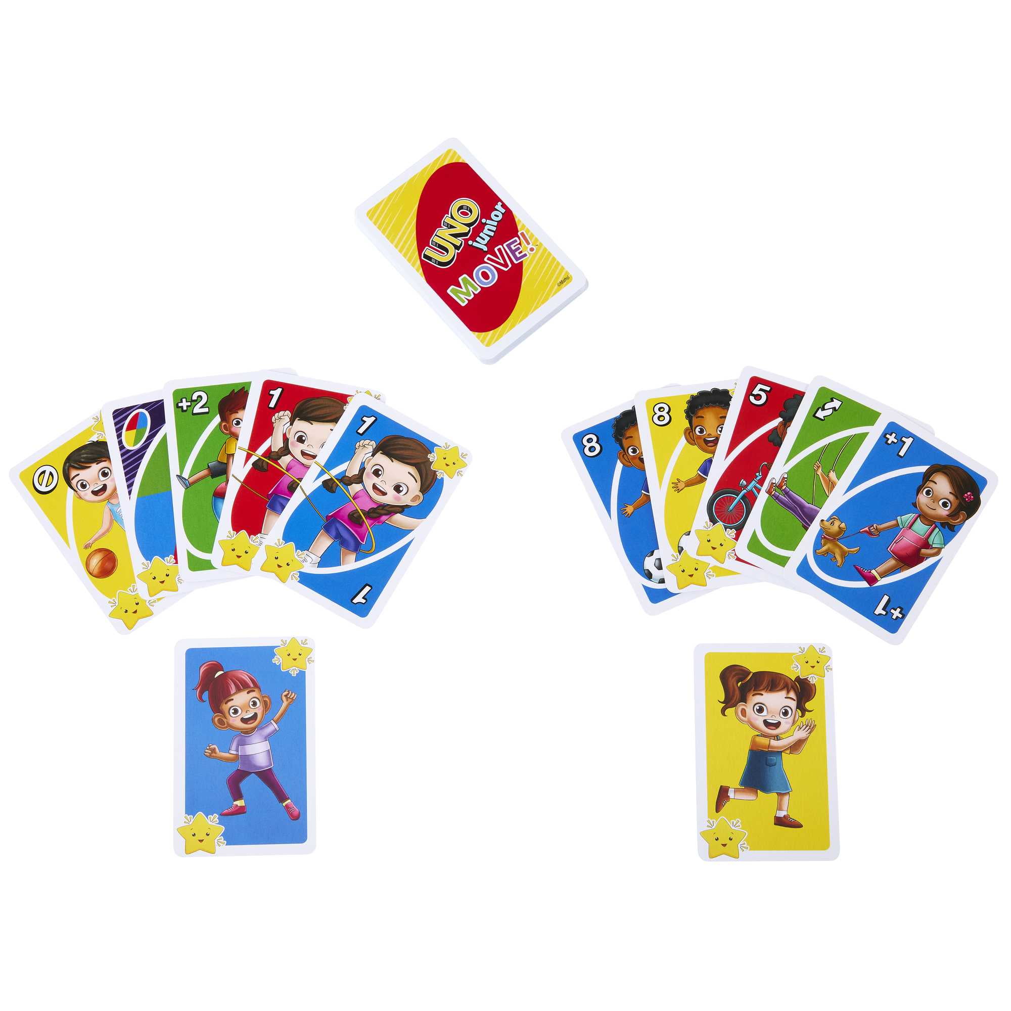 UNO Junior Move!, gioco di carte per bambini e famiglie - Mattel - Giochi  di abilità - Giocattoli