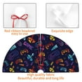 thumbnail image 3 of KLL 48" Christmas Tree Skirt Games Xmas Tree Skirts Mat for New Year Xmas Holiday Party Indoor Outdoor Home Decoration, 3 of 5