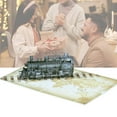 thumbnail image 2 of CIYISON Intricate 3D Popup Steam Train Card for Fathers Day Celebration Handmade Greeting Card with Envelope Unique Gift, 2 of 12