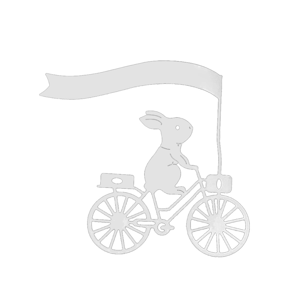 Rabbit Bike Cutting Dies Stencils For DIY Scrapbooking Photo Album