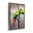 thumbnail image 3 of Stupell Industries Coastal Parrots Playing on Branch Brown Floating Frame Canvas Art, 25 x 31, by Christine Reichow, 3 of 8