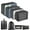 Black, variant on 8 Set Packing Cubes for Suitcases,Compression Luggage Organizer for Travel Essentials,Large Mesh Packing Cubes