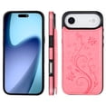 thumbnail image 2 of Kryonix for iPhone 17 Air Case Wallet for Women, Butterfly-Print 2-in-1 PU Leather Wallet with Card Holder and Stand, Shockproof  Anti-Slip Scratch-Resistant Protective Phone Cover, Purple/Pink, 2 of 10