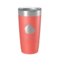 thumbnail image 1 of Gibson Lake Map Tumbler Travel Mug Insulated Laser Engraved Coffee Cup Indiana 20 oz Coral, 1 of 1