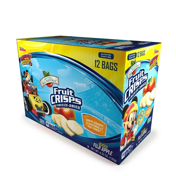 Brothers All Natural Fruit Crisps, Mickey Mouse, Fuji Apple, 12 ct, 0.