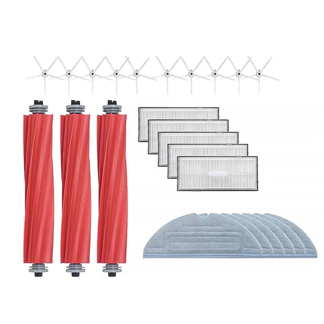 24pcs For Xiaomi Roborock S7 T7s T7s Plus Brush Filter Mop Cloth B