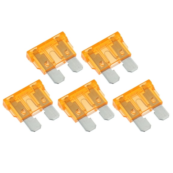 5pcs Blade Style Fuses 5A Blade Style Fuses for Automotive Car Boat Truck SUV RV Motorcycle Orange
