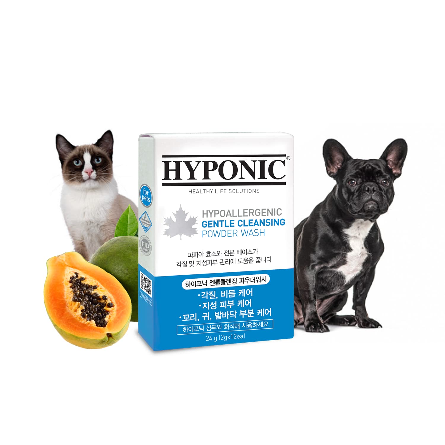 HYPONIC Gentle Exfoliating Scrub Powder for All Pets 24g (2g x 12