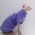 thumbnail image 2 of Vêtements pour Chat Sans Poils Doux et Chauds, Chandail à Capuchon pour Chat pour Sphynx, Devon Rex, Cornish, Peterbald, 2 of 5