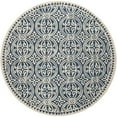 thumbnail image 5 of SAFAVIEH Cambridge Leslie Geometric Wool Area Rug, Navy Blue/Ivory, 7'6" x 9'6", 5 of 8