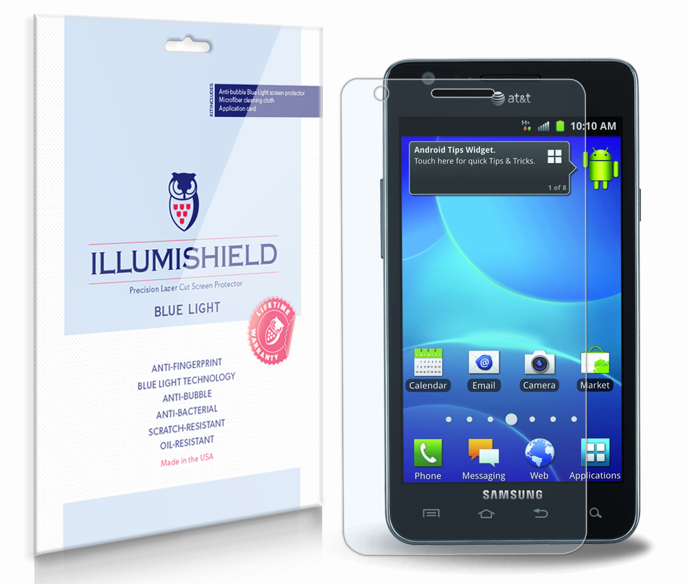 iLLumiShield Blue Light Screen Protector 2x for Samsung Galaxy S II