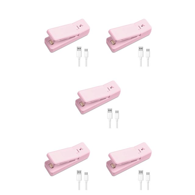 Bewildely Mini sellador térmico 2 en 1, máquina de sellado de bolsas de mano para cocina, sellado Manual portátil para el hogar, taponadora de Type2 NO2 Bewildely CBP164567