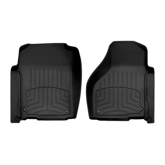 WeatherTech FloorLiner HP Custom Fit Floor Mats compatible with Dodge Ram Truck 1500, Ram Truck 1500 Classic, Ram Truck 2500/3500 - 1st Row (Driver & Passenger), Black
