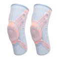 thumbnail image 4 of Rodillera Barra de Resorte de Silicona Almohadillas Engrosadas Soporte Estable Rosa Azul 1 par Manga de compresión de Rodilla de Malla Transpirable para Exteriores para desgarros ANGGREK Otros, 4 of 8