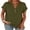 03-Army Green, variant on Womens Short Sleeve Henley Tops V Neck Dressy Casual Blouses Summer Trendy Tee Shirts 2026 Vacation Fashion Clothes Maple Brown Medium