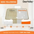 thumbnail image 6 of 19 in. L x 15 in. W Rectangular White Bathroom Ceramic Vessel Sink with Gold Trim Above Counter, Faucet Not Included  DV-1V0365, 6 of 9