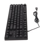 USB Wired Keyboard, Ergonomic Mechanical Keyboard 87 Keys Backlight  For Laptop