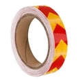 thumbnail image 3 of Uxcell Reflective Tape, 1 Roll 30 ft x 1-inch Adhesive High Visibility Safety Tape Reflector, Arrow Yellow Red, 3 of 6