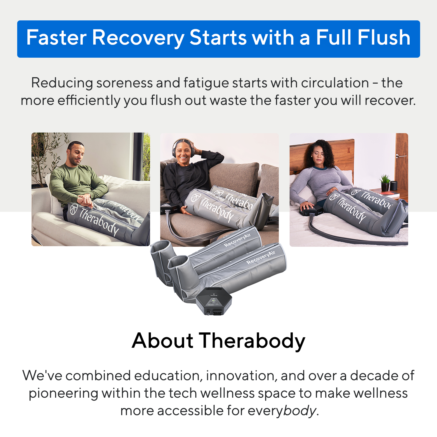 Theragun Therabody RecoveryAir Compression System, Medium - image 5 of 10