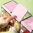 thumbnail image 5 of Transparent Wall-mounted Square Spice Jar Set, 3-Piece Kitchen Combination Seasoning Box, Plastic Flip-top Design, Perfect For Cabinet And Pantry Storage, By UKHCCC, 5 of 8
