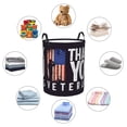 thumbnail image 4 of Fotbe Veterans Day2 Cesto de Ropa con Asas, Cesto Impermeable de Gran Capacidad, Bolsa de Lavado para Dormitorio, Cesto de Ropa con Ruedas y Asas-Medium, 4 of 6