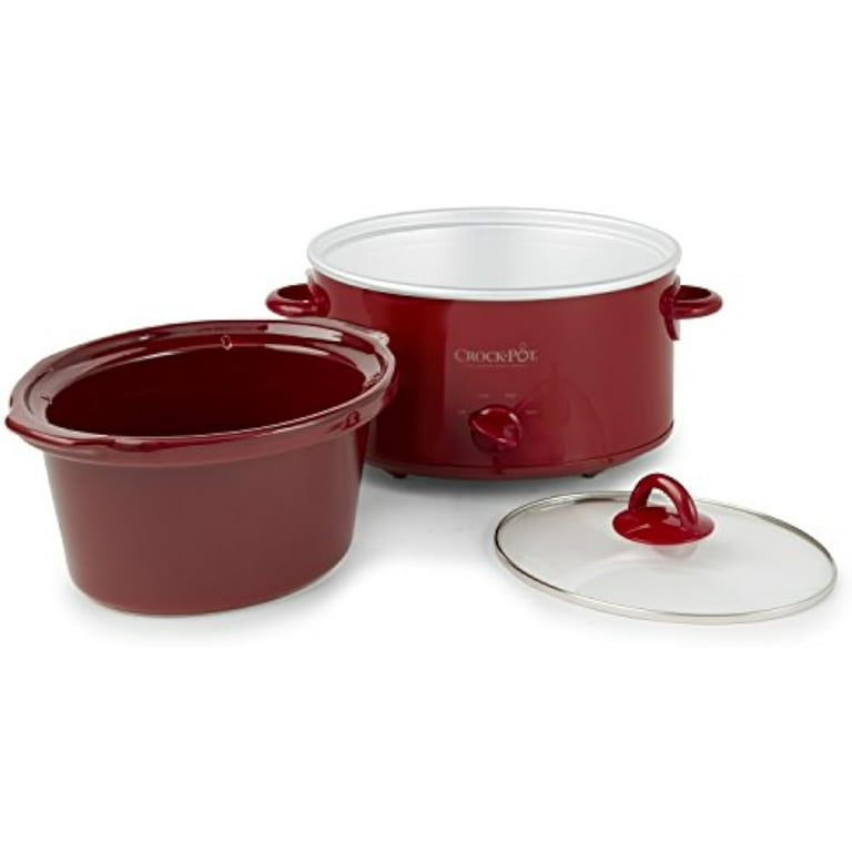 Crock-Pot, Kitchen, Rival Crockpot Red Scv4tr 4qt Stoneware Slow Cooker
