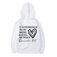 thumbnail image 5 of Zylarhe Boys Sweatshirts Girl Hoodie Long Sleeve Soft Sweatshirt Graphic Hoody Kids Cute Pullovers Top Clothes for Girls with Cozy Feel White 9-10 Years, 5 of 5