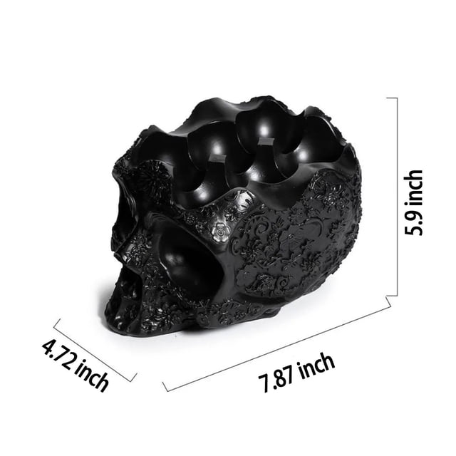Funy Gothic Skull Resin Eggs Container Display Stand For Kitchen Skull Eggs Dispenser Home Table Ornament