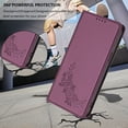 thumbnail image 5 of Case for Motorola Moto Edge 60 Fusion / Moto Edge 60, Shockproof PU Leather Flip Wallet Case with RFID Block Card Slots Stand Magnetic Phone Cover, Violet, 5 of 7