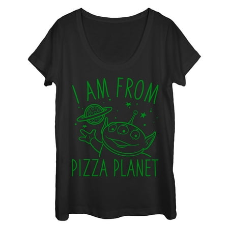 Toy Story Women's Come in Peace from Pizza Planet Scoop Neck