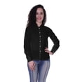 thumbnail image 1 of Moomaya Chemises à Col en Coton à Manches Longues pour Femmes Formelles Unies Vêtements de Travail, 1 of 6