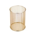 thumbnail image 2 of YiJuHui Metal Pen Holder Makeup Brush Organizer Gold Wire Desk Storage Cup Office Vanity Cosmetic Organizer Multipurpose Container for Home and Office Supplies, 2 of 6