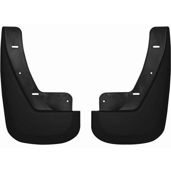 Husky Liners Custom Mud Guards Rear Mud Guards Black Fits 07-12 Cadillac Escalade ESV Vehicle not equipped with Dual Exhaust, 09-12 Chevrolet Suburban 1500 LTZ, 07-12 GMC Yukon XL 1500 Denali