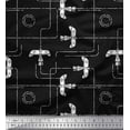 thumbnail image 1 of Soimoi Crepe Silk Fabric Path & Airplane Transport Decor Fabric Printed Yard 42 Inch Wide, 1 of 1