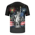 thumbnail image 6 of Stamzod 4Th of July Graphic Tees and Shorts Outfits for Men Streetwear Summer Short Sleeve Plus Size Track Suit with Pocket Daily Casual Sweatsuits for Men Black L, 6 of 7
