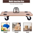 thumbnail image 3 of GCCP Furniture Dolly Brown Black 23x11.5 Inch Heavy Duty 500 Lbs For Piano Couch Fridge Moving, 3 of 8