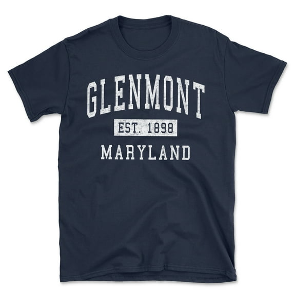 Glenmont Maryland Classic Established Men's Cotton T-Shirt