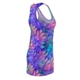 thumbnail image 5 of Holographic Floral Women's Racerback Dress Fashion Women's fashion Dress, 5 of 7