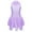 Lavender, variant on YONGHS Kids Girls Sleeveless Cutout Back Skirt Leotard Figure Skating Ballet Dance Dress Yellow 12