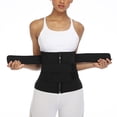thumbnail image 5 of Waist Trainer Three Belt For Women Sauna Sweat Body Shaper Weight Loss Corset Girdle Underbust Slimming Belt, 5 of 6