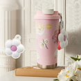 thumbnail image 2 of 500mL Stainless Steel Leakproof Travel Mug with Ceramic Coating Floral Print, 2 of 6