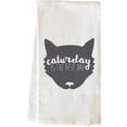 thumbnail image 1 of One Bella Casa 82874TW Caturday Tea Towel - Gray, 1 of 1
