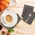 thumbnail image 2 of GFI LINEN CLUB 100% Cotton Ultra Soft Quality Dinner Napkins with Mitered Corners & 1 Inch Fold Selvedge, Durable & Pre-Washed, Set of 12, 18x18 Inch in CHARCOAL Color, Highly Absorbent, 2 of 6